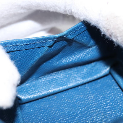 Louis Vuitton Porte Monnaie Boite Epi Leather, BLUE, LEATHER, Wallets