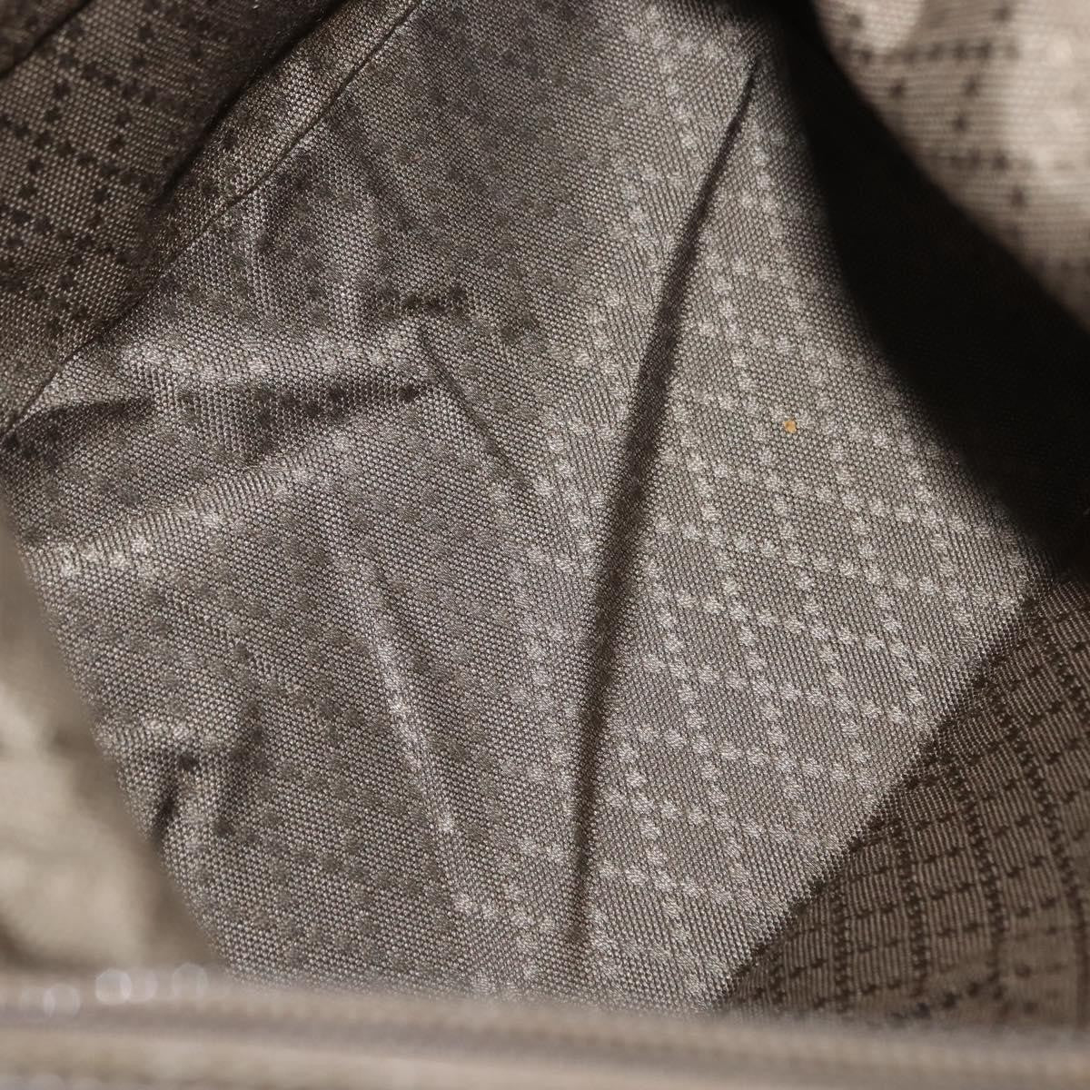 Gucci Vintage Bamboo Handle Bag Nylon, KHAKI, NYLON, Handbag