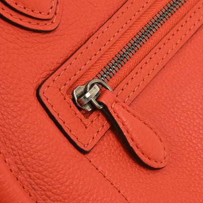 Celine Luggage Bag Smooth Leather, RED, LEATHER, Handbag