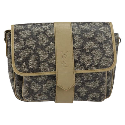 Saint Laurent Vintage Shoulder Bag PVC Leather, BEIGE, PVC, Shoulder bag