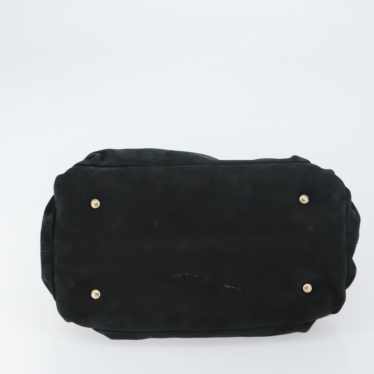 Salvatore Ferragamo Gancini Tote Suede, BLACK, SUEDE, Tote bag