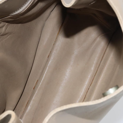 Gucci Vintage Shoulder Bag Leather, BEIGE, LEATHER, Shoulder bag