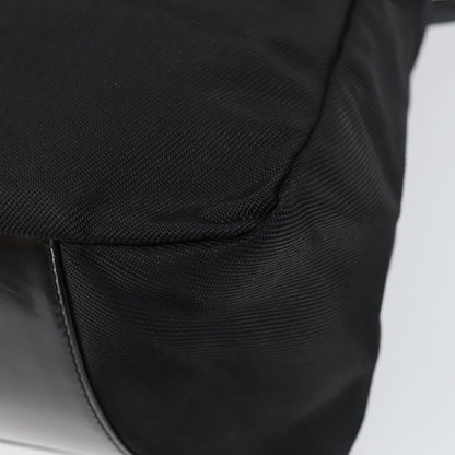 Gucci Vintage Bamboo Handle Bag Nylon, BLACK, NYLON, Handbag