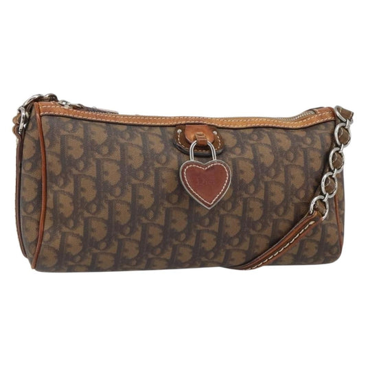 Christian Dior Trotter shoulder bag Canvas, BROWN, PVC, Shoulder bag