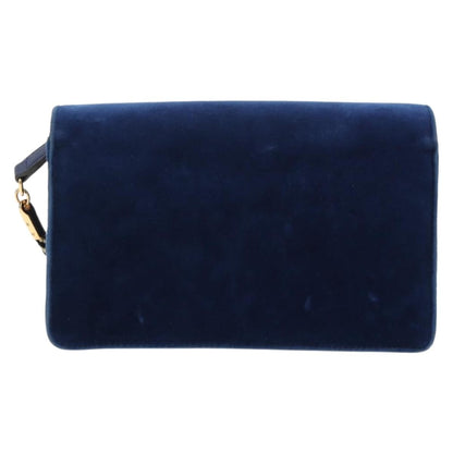 Gucci G Broadway Shoulder Bag Velvet with Crystals, BLUE, VELVET, Shoulder bag