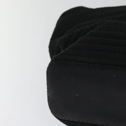 Gucci Vintage Bamboo Handle Bag Canvas, BLACK, CANVAS, Handbag