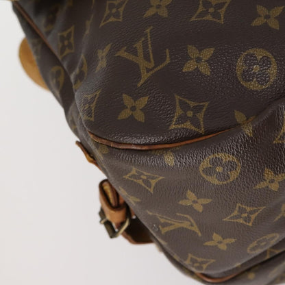 Louis Vuitton Saumur Handbag Monogram Canvas, BROWN, CANVAS, Shoulder bag