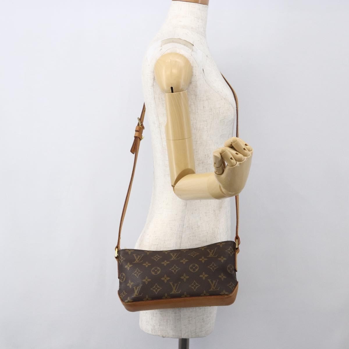 Louis Vuitton Trotteur Handbag Monogram Canvas, BROWN, CANVAS, Clutche & pouche