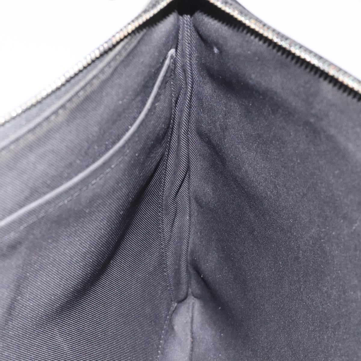 Louis Vuitton Discovery Pochette Monogram Shadow Leather, BLACK, LEATHER, Clutche & pouche