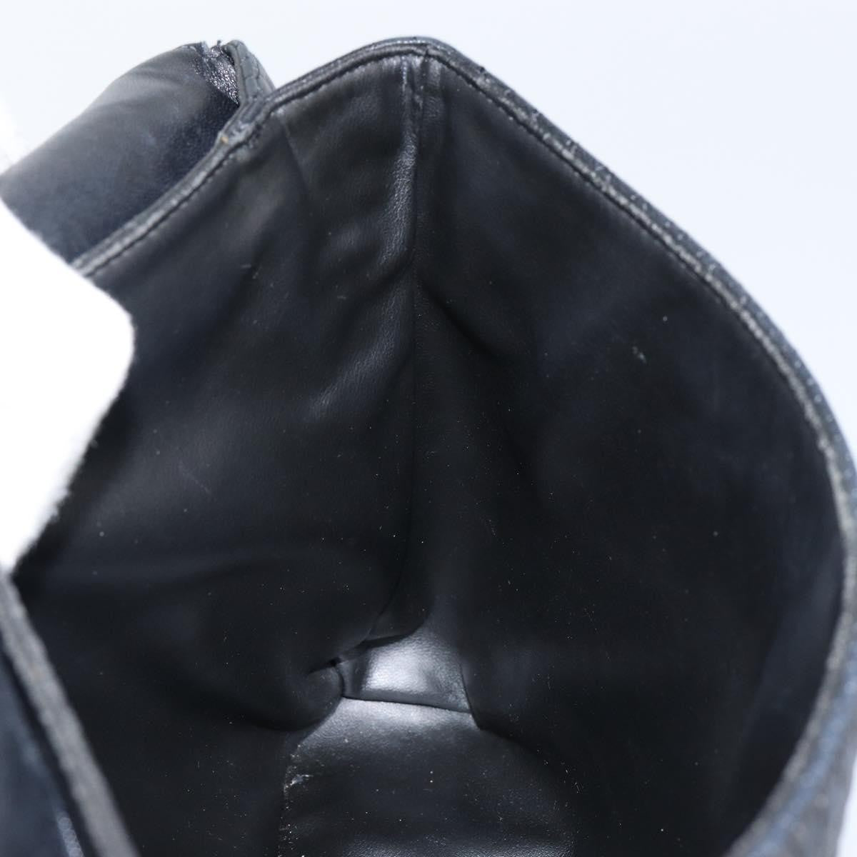 Bally Vintage Handbag Quilted Leather, BLACK, LEATHER, Handbag