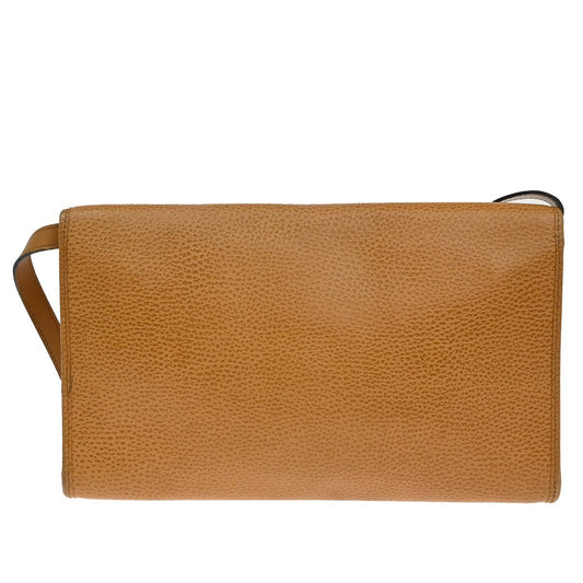 Christian Dior Vintage CD Logo Shoulder Bag Leather, BROWN, LEATHER, Shoulder bag