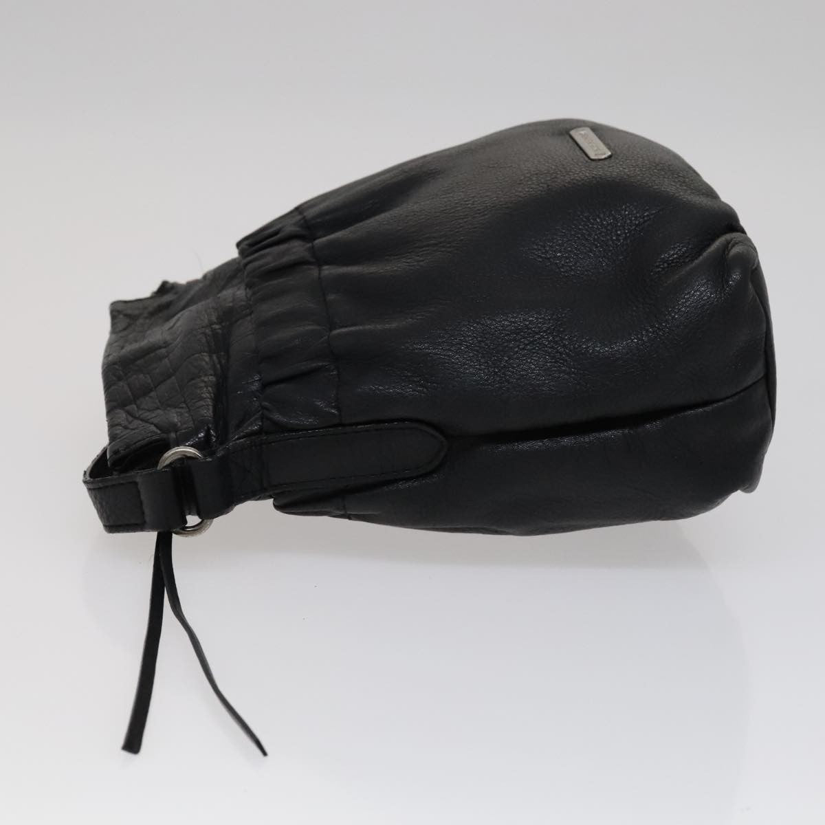 Burberry Vintage Crossbody Bag Leather, BLACK, LEATHER, Shoulder bag