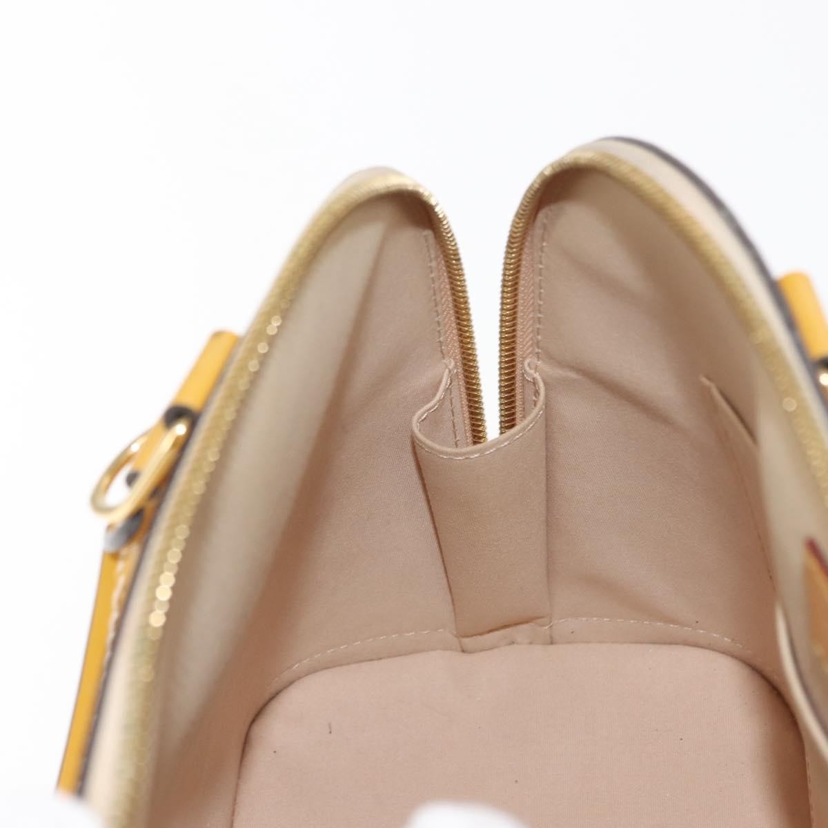 Louis Vuitton Alma Handbag Patent Leather, BEIGE, PATENT_LEATHER, Handbag