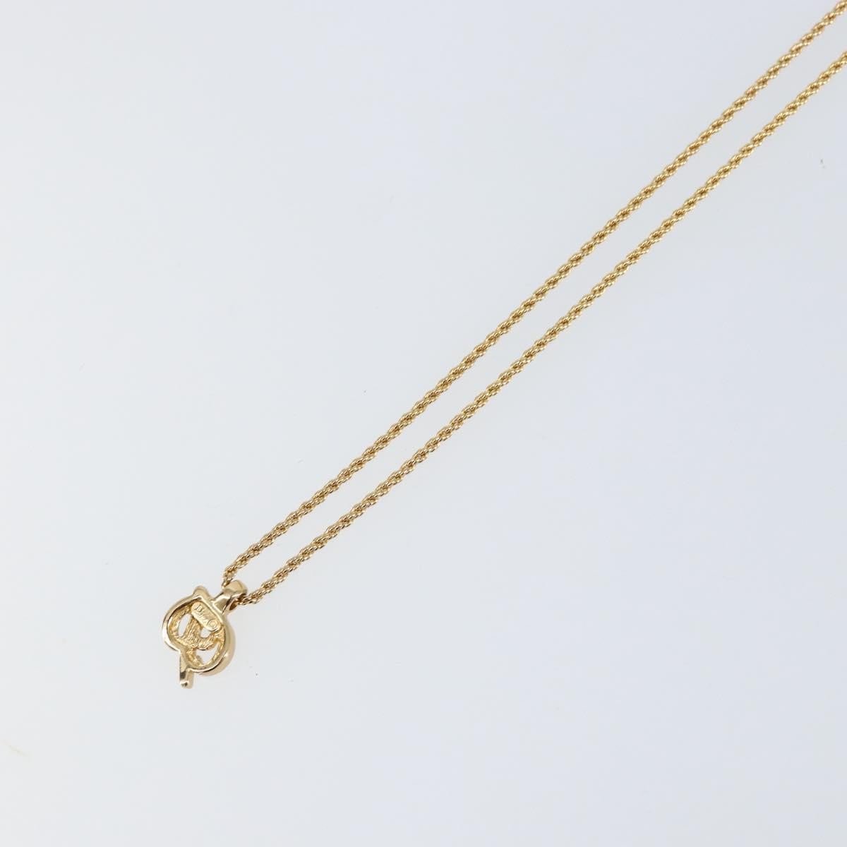 Christian Dior CD Logo necklace Metal, GOLD, METAL, Necklace