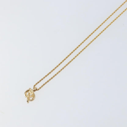 Christian Dior CD Logo necklace Metal, GOLD, METAL, Necklace