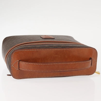 Celine Macadam Vanity Bag Canvas, BROWN, CANVAS, Handbag