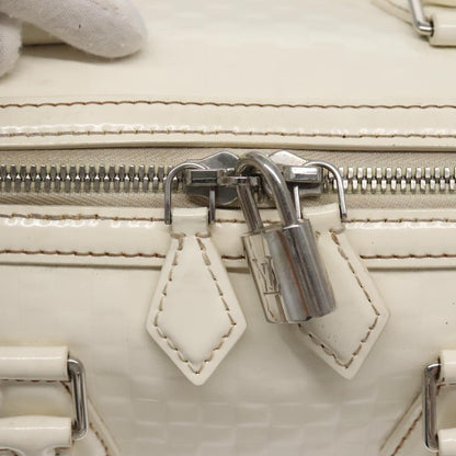 Louis Vuitton Speedy Cube Bag Damier Facette, WHITE, PATENT_LEATHER, Handbag