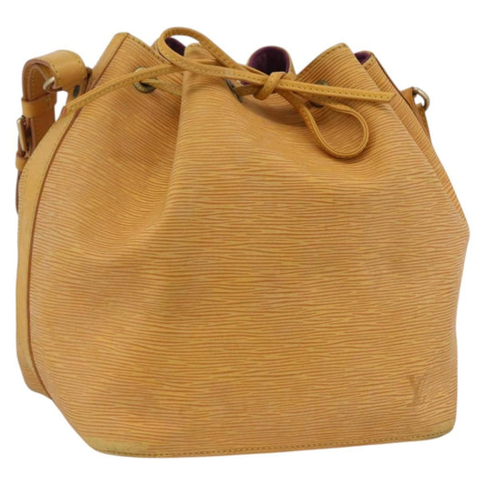 Louis Vuitton Petit Noe Handbag Epi Leather, YELLOW, LEATHER, Shoulder bag