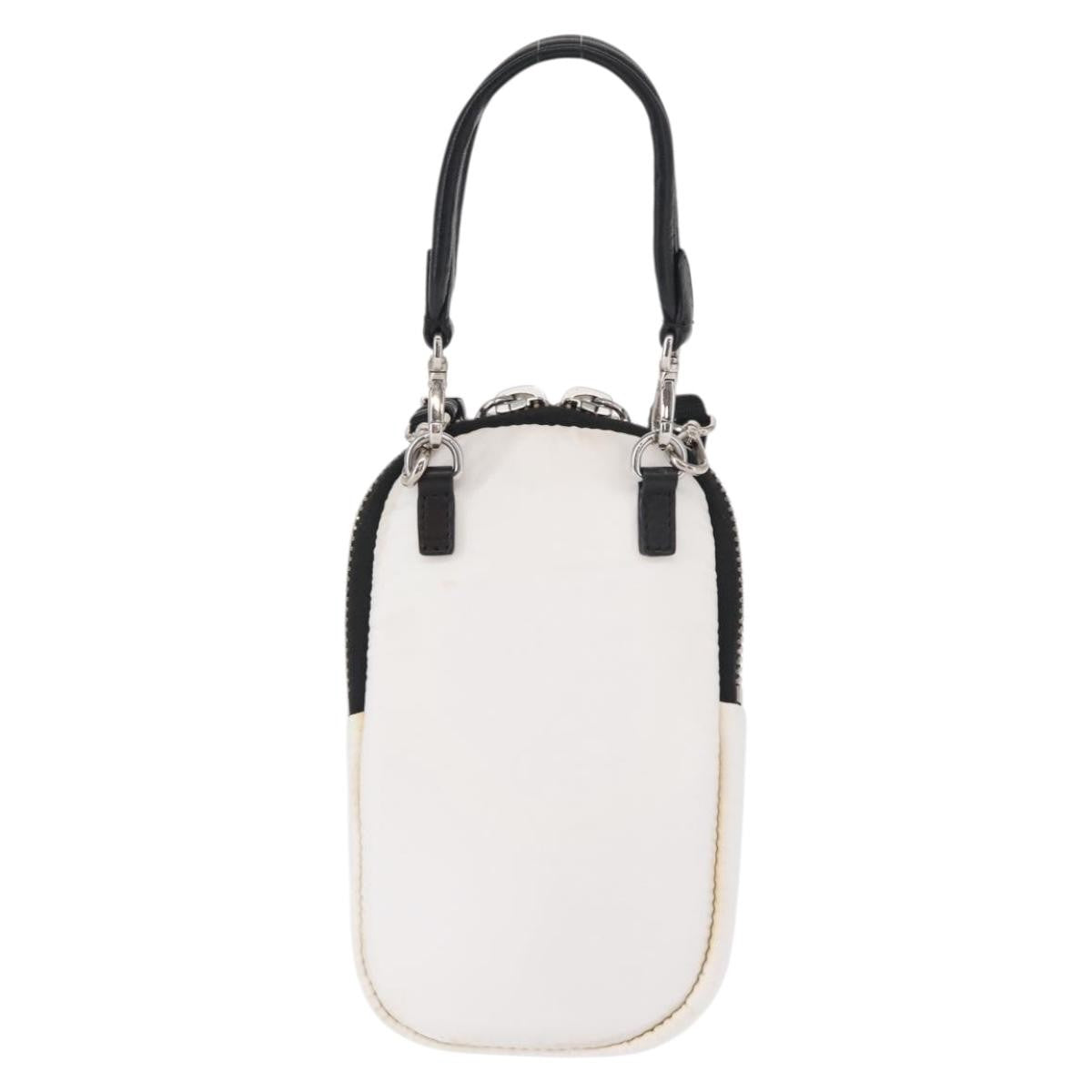 Prada Cargo Phone Holder Crossbody Bag Tessuto, WHITE, NYLON, Shoulder bag