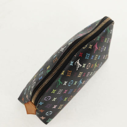 Louis Vuitton Cosmetic Pouch Monogram Multicolor, BLACK, CANVAS, Clutche & pouche