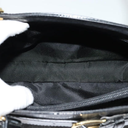 Christian Dior Vintage Trotter Horizontal Tote Canvas, BLACK, CANVAS, Tote bag