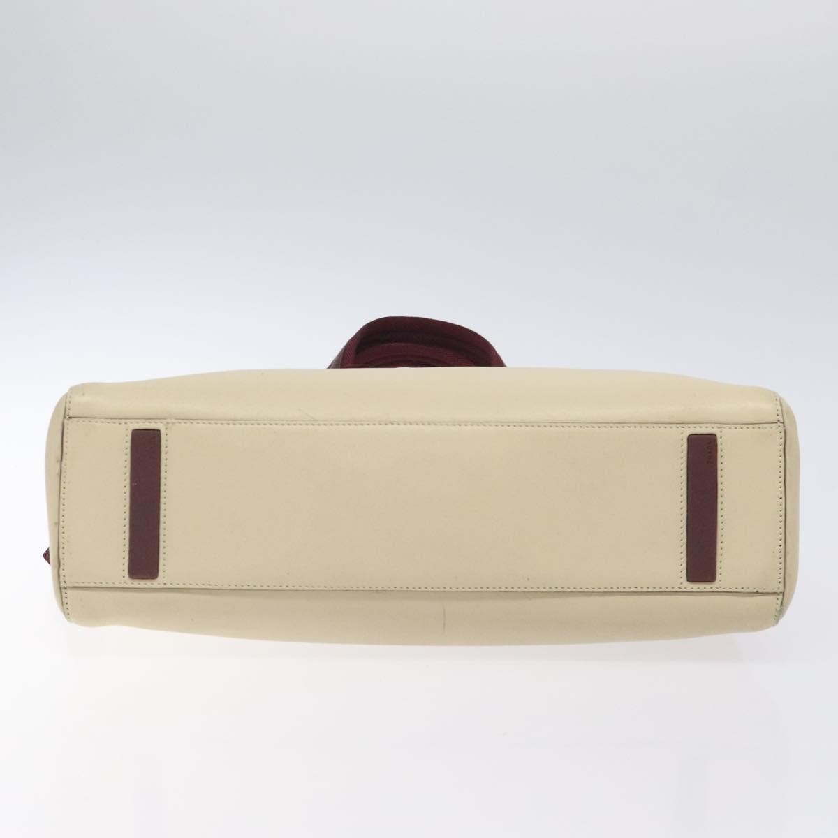 Prada Vintage Shoulder Bag Leather, BEIGE, LEATHER, Shoulder bag