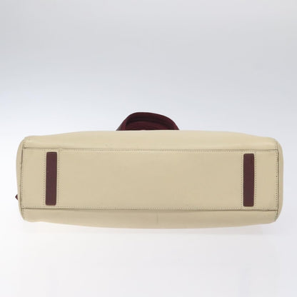 Prada Vintage Shoulder Bag Leather, BEIGE, LEATHER, Shoulder bag