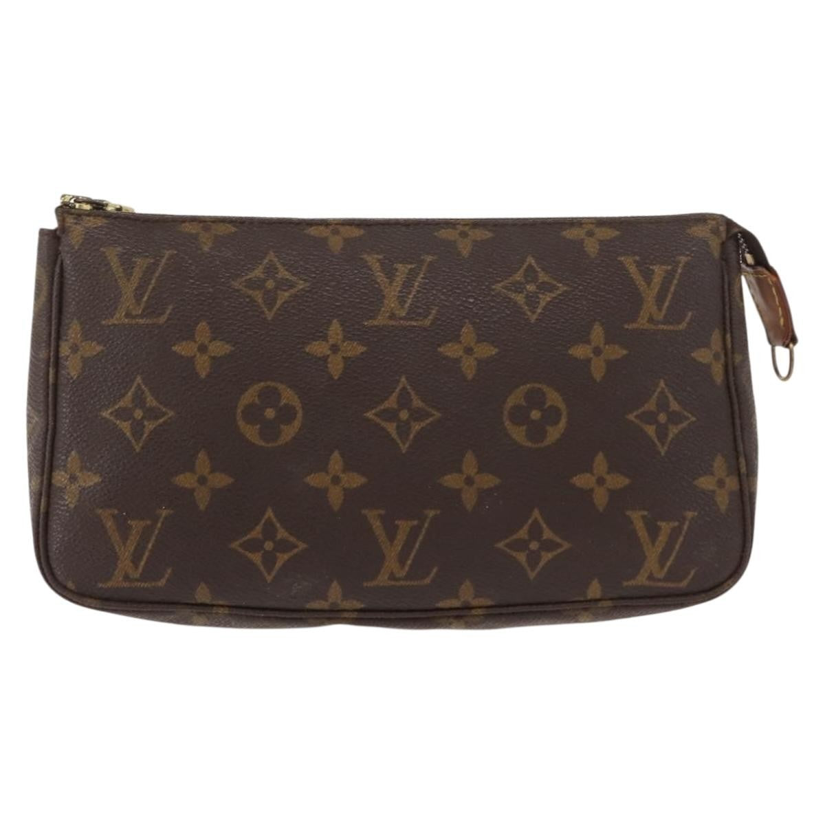 Louis Vuitton Pochette Accessoires NM Monogram Canvas, BROWN, CANVAS, Clutche & pouche