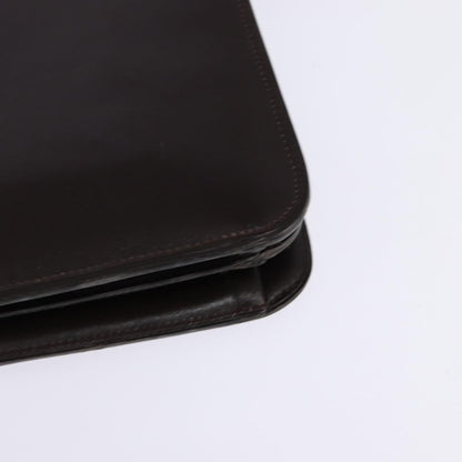 Christian Dior Flap Shoulder Bag Leather, BROWN, LEATHER, Shoulder bag