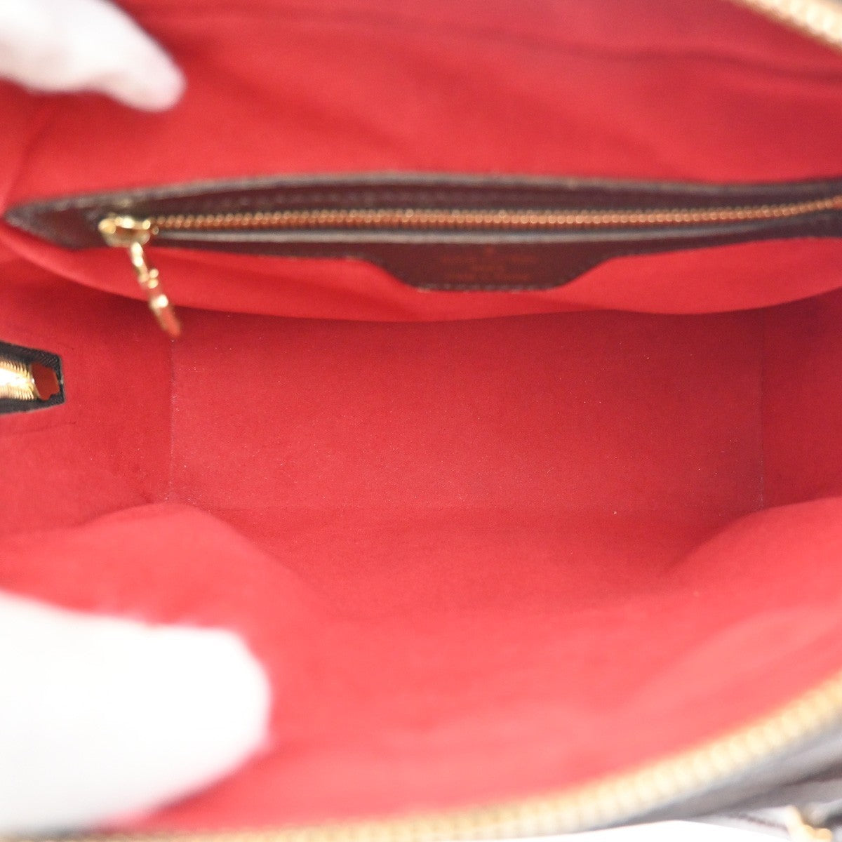 Louis Vuitton Triana Bag Damier, Brown, Canvas, Handbag