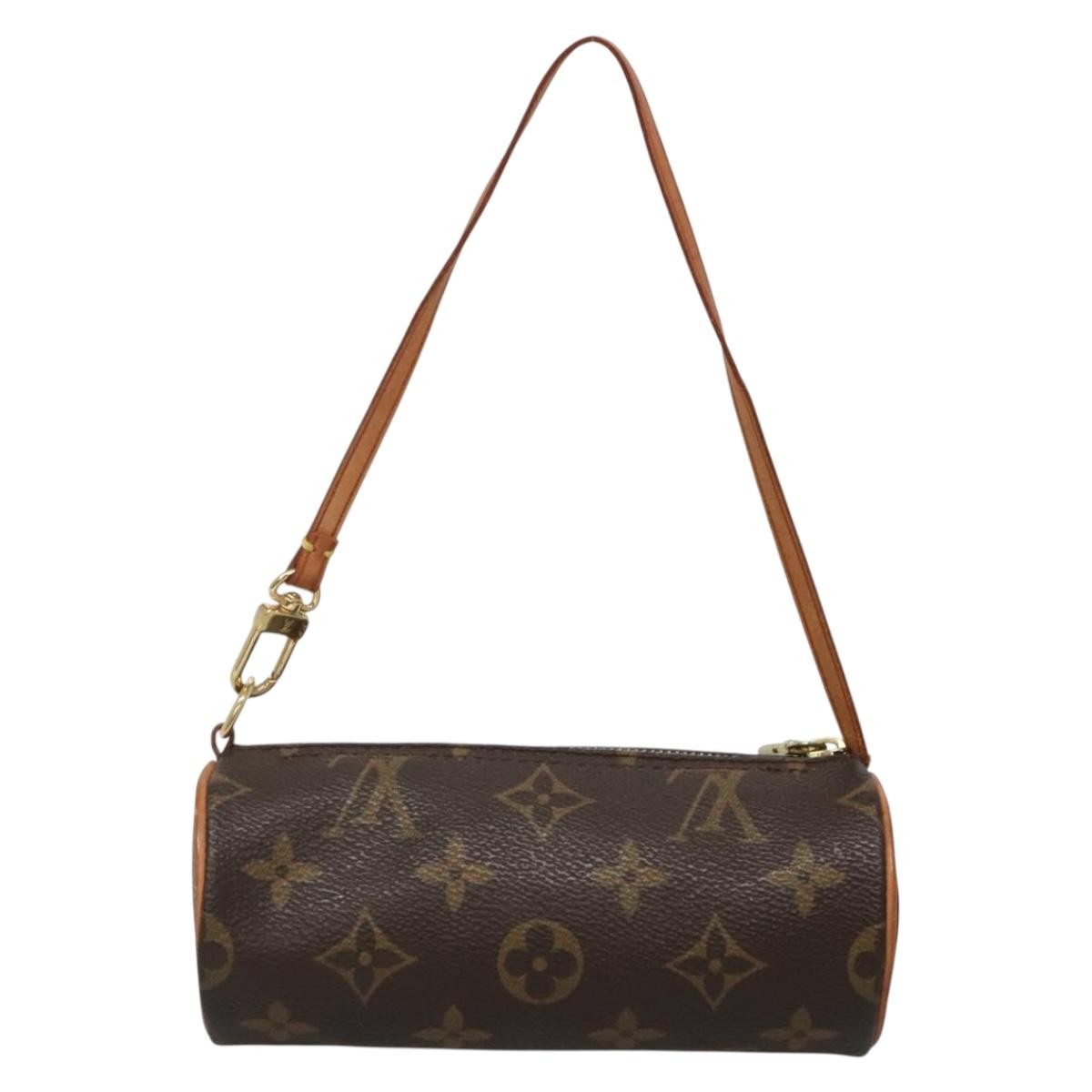 Louis Vuitton Papillon Pochette Monogram Canvas, BROWN, CANVAS, Handbag