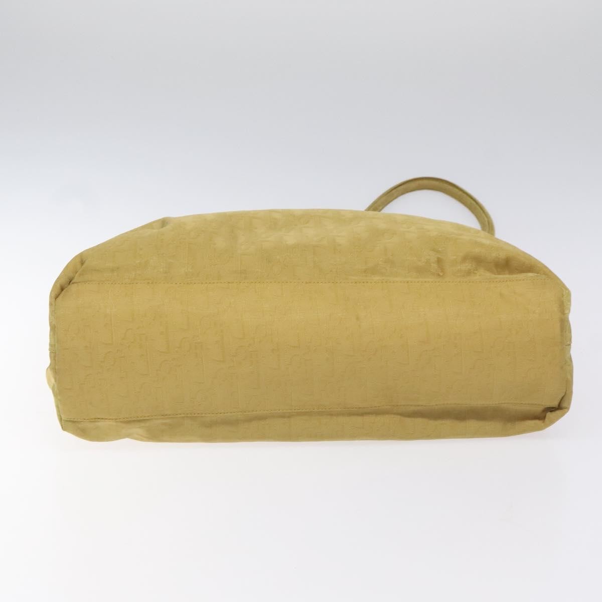 Christian Dior Vintage Trotter Open Tote Diorissimo Canvas, YELLOW, CANVAS, Tote bag