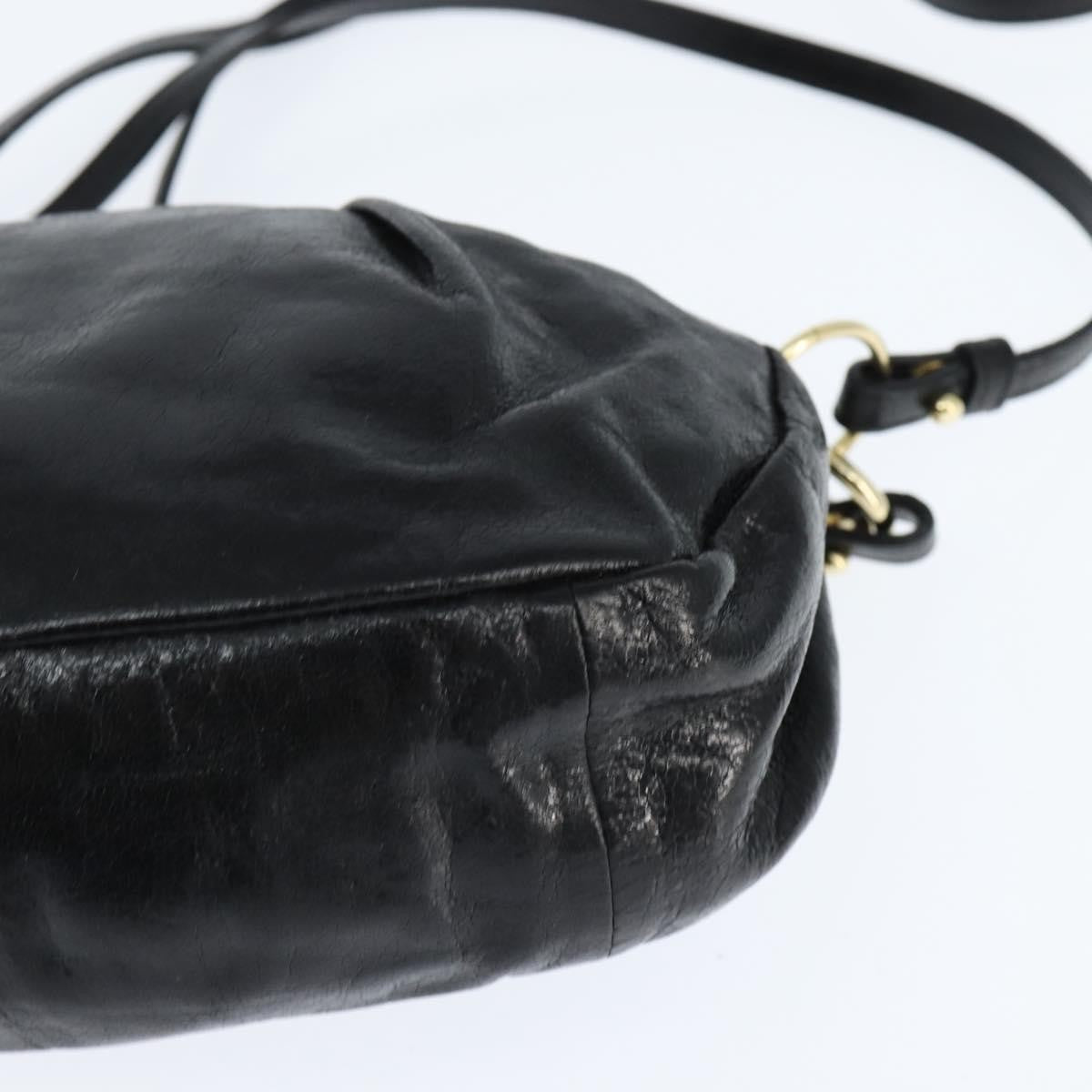 Chloe Vintage Shoulder Bag Leather, BLACK, LEATHER, Shoulder bag