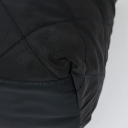 Prada Chain Shoulder Bag Quilted Tessuto, NAVY, NYLON, Shoulder bag