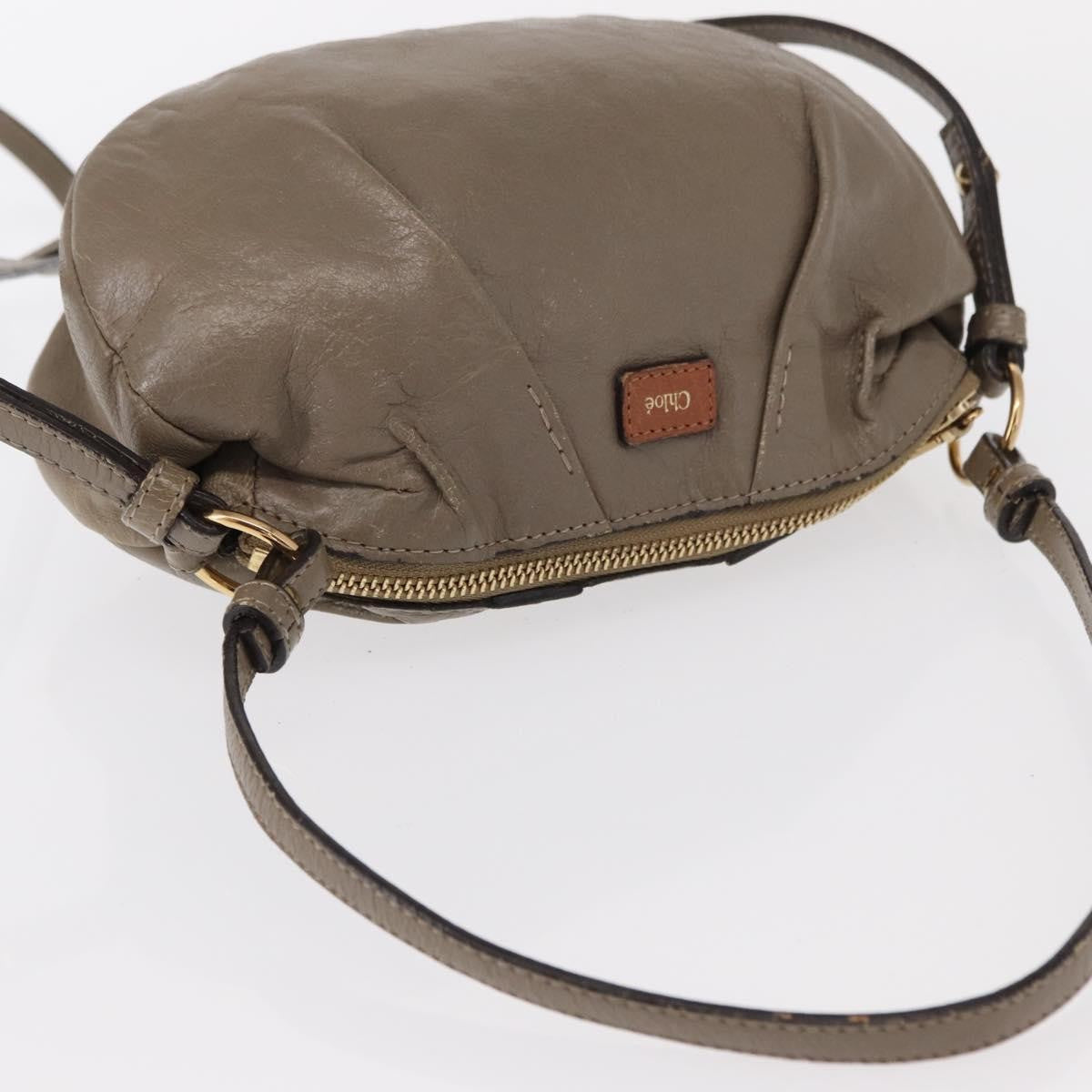 Chloe Vintage Shoulder Bag Leather, BEIGE, LEATHER, Shoulder bag