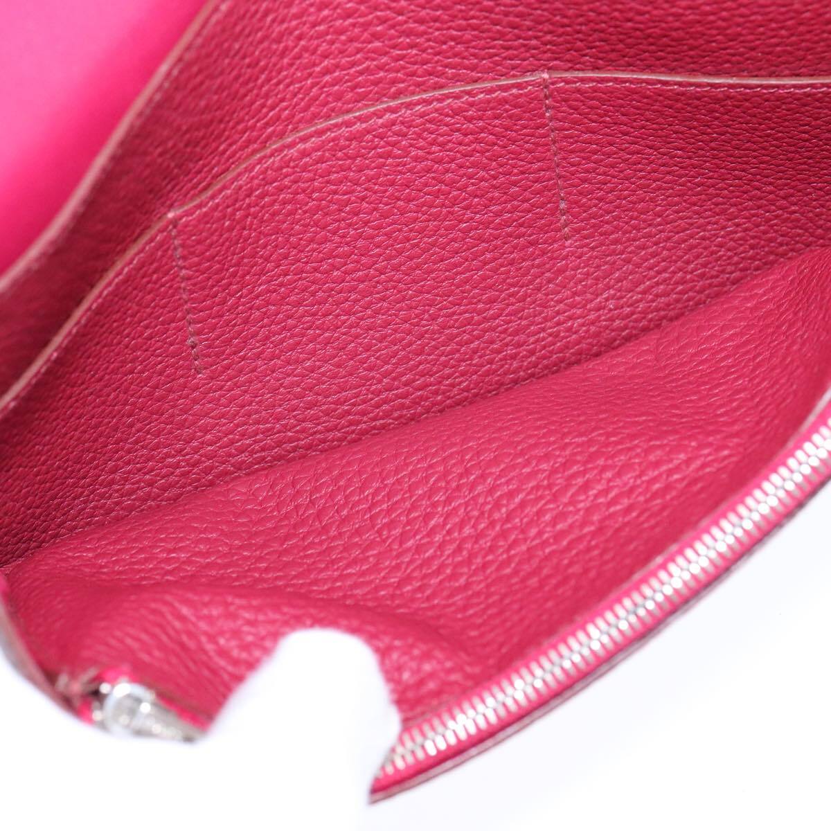 Hermes Dogon Duo Combined Wallet Leather, RED, LEATHER, Wallets