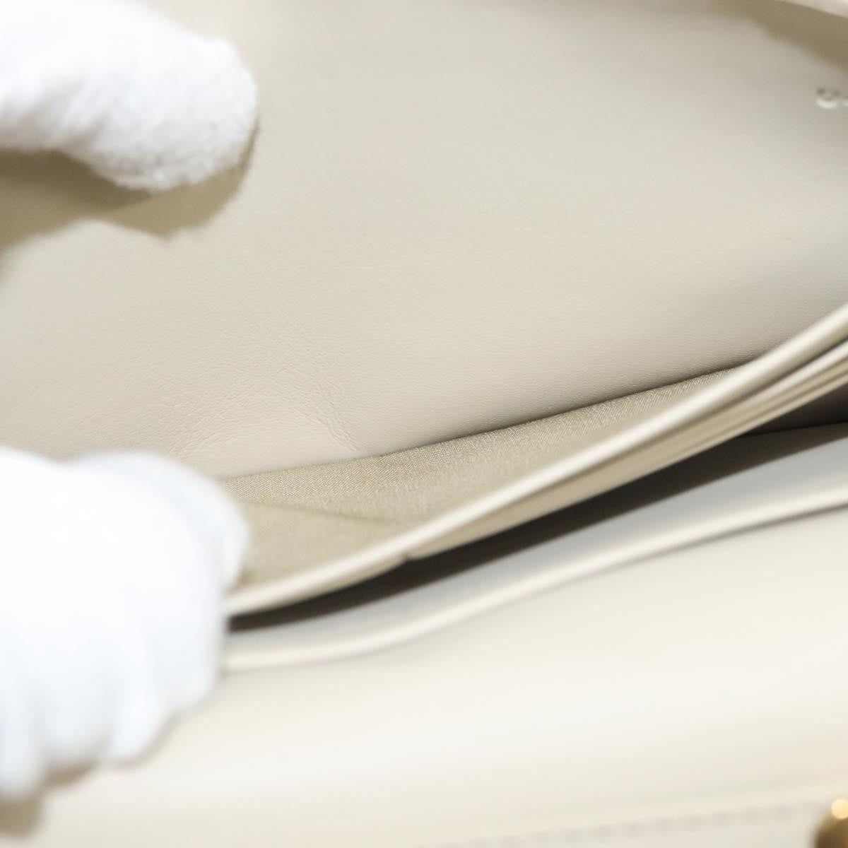 Celine Chain Shoulder Bag Leather, GRAY, LEATHER, Shoulder bag