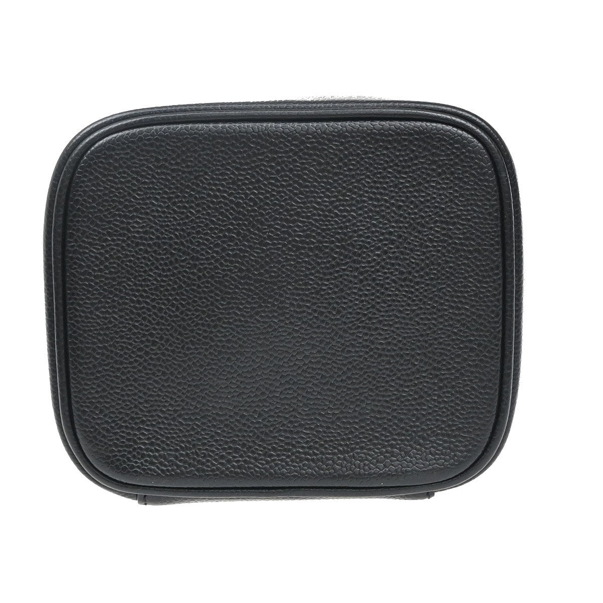 Chanel Vanity pouch Leather, BLACK, LEATHER, Toiletry Case