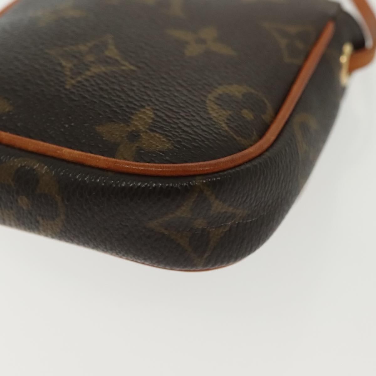 Louis Vuitton Cancun Pochette Monogram Canvas, BROWN, CANVAS, Shoulder bag