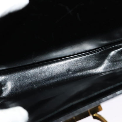 Salvatore Ferragamo Gancini Convertible Top Handle Bag Leather, BLACK, LEATHER, Handbag