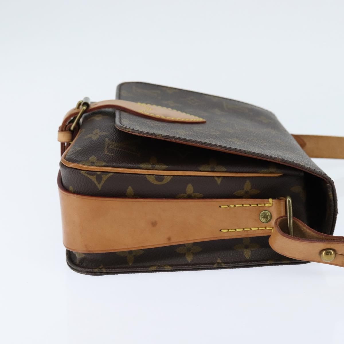 Louis Vuitton Cartouchiere Handbag Monogram Canvas, BROWN, CANVAS, Shoulder bag