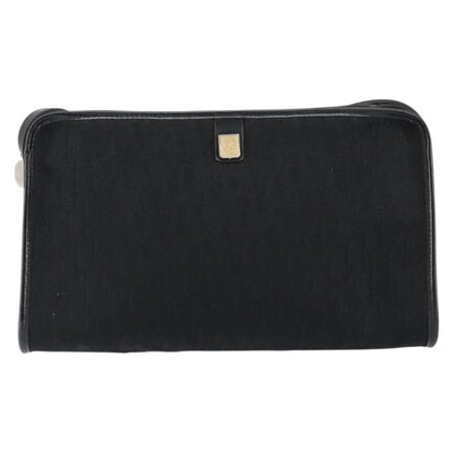 Christian Dior Vintage Trotter Shoulder Bag Canvas, BLACK, CANVAS, Shoulder bag