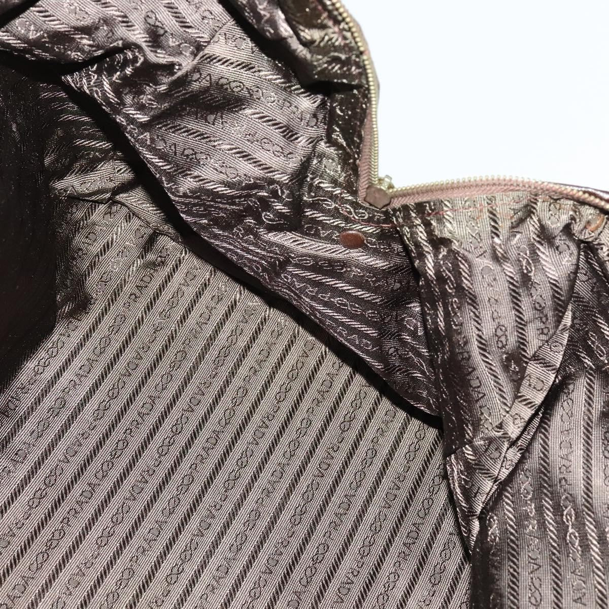 Prada Boston Bag Quilted tessuto, BROWN, NYLON, Travel bag