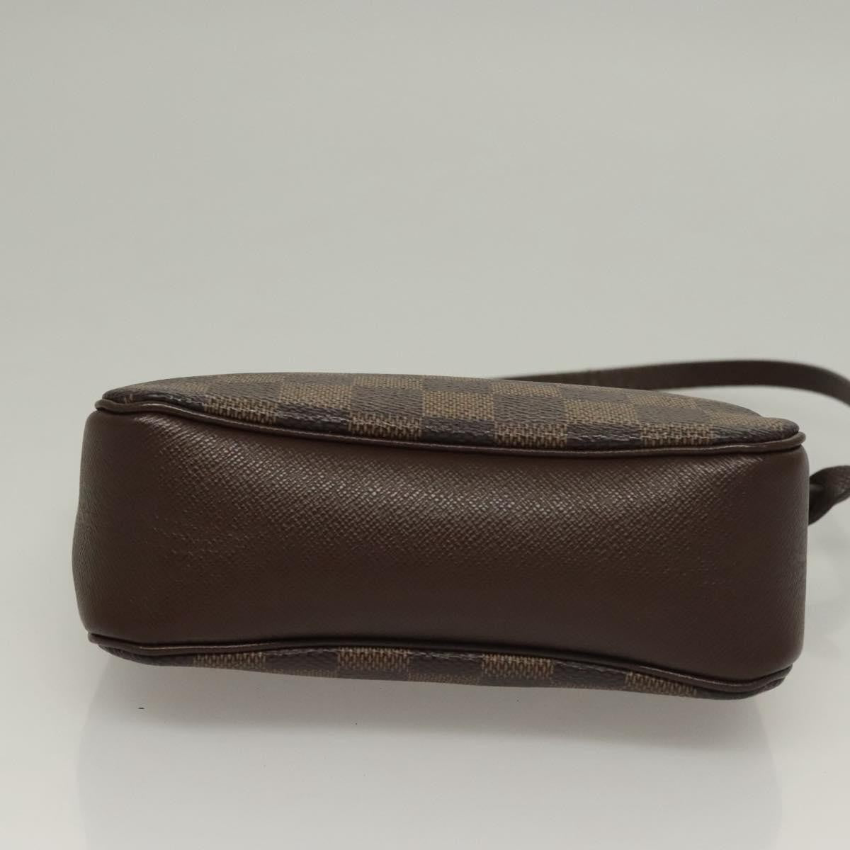 Louis Vuitton Trousse Make Up Bag Damier, BROWN, CANVAS, Clutche & pouche