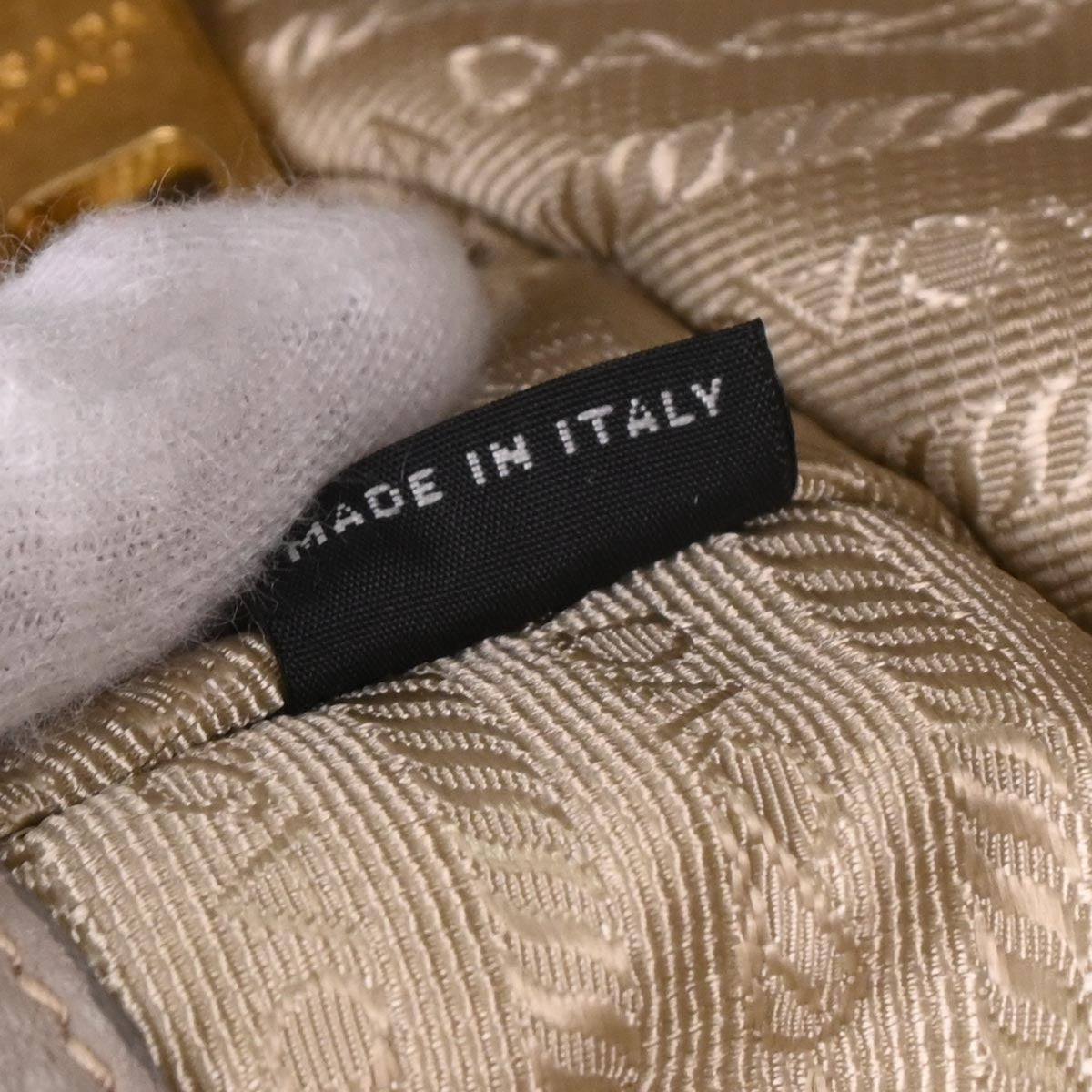 Prada Vintage Handbag Leather, GRAY, LEATHER, Handbag