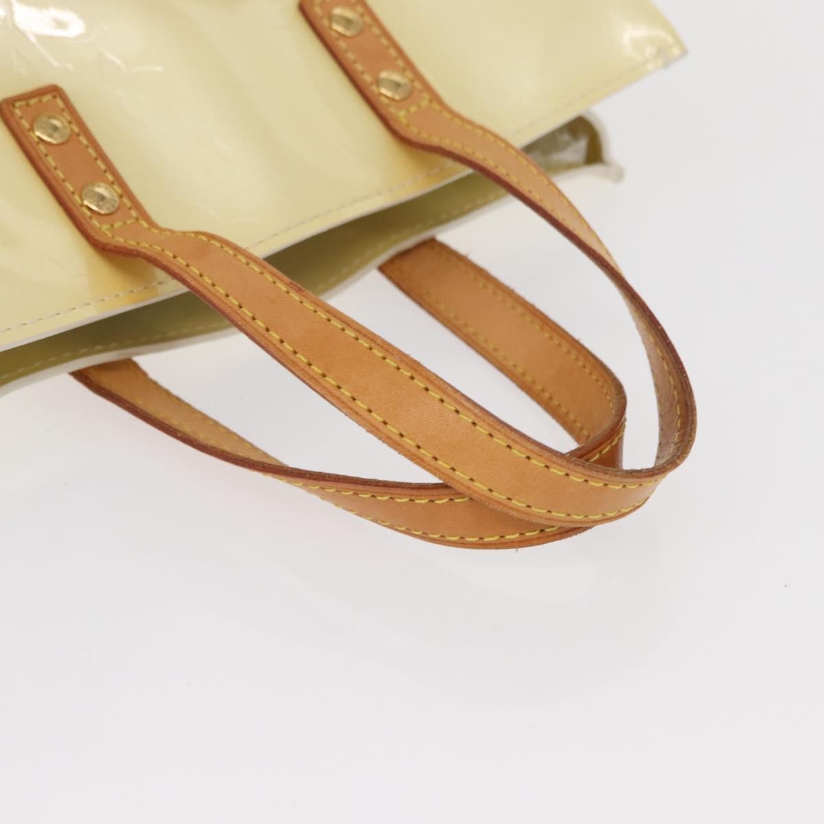 Louis Vuitton Reade Handbag Monogram Vernis, BEIGE, PATENT_LEATHER, Handbag