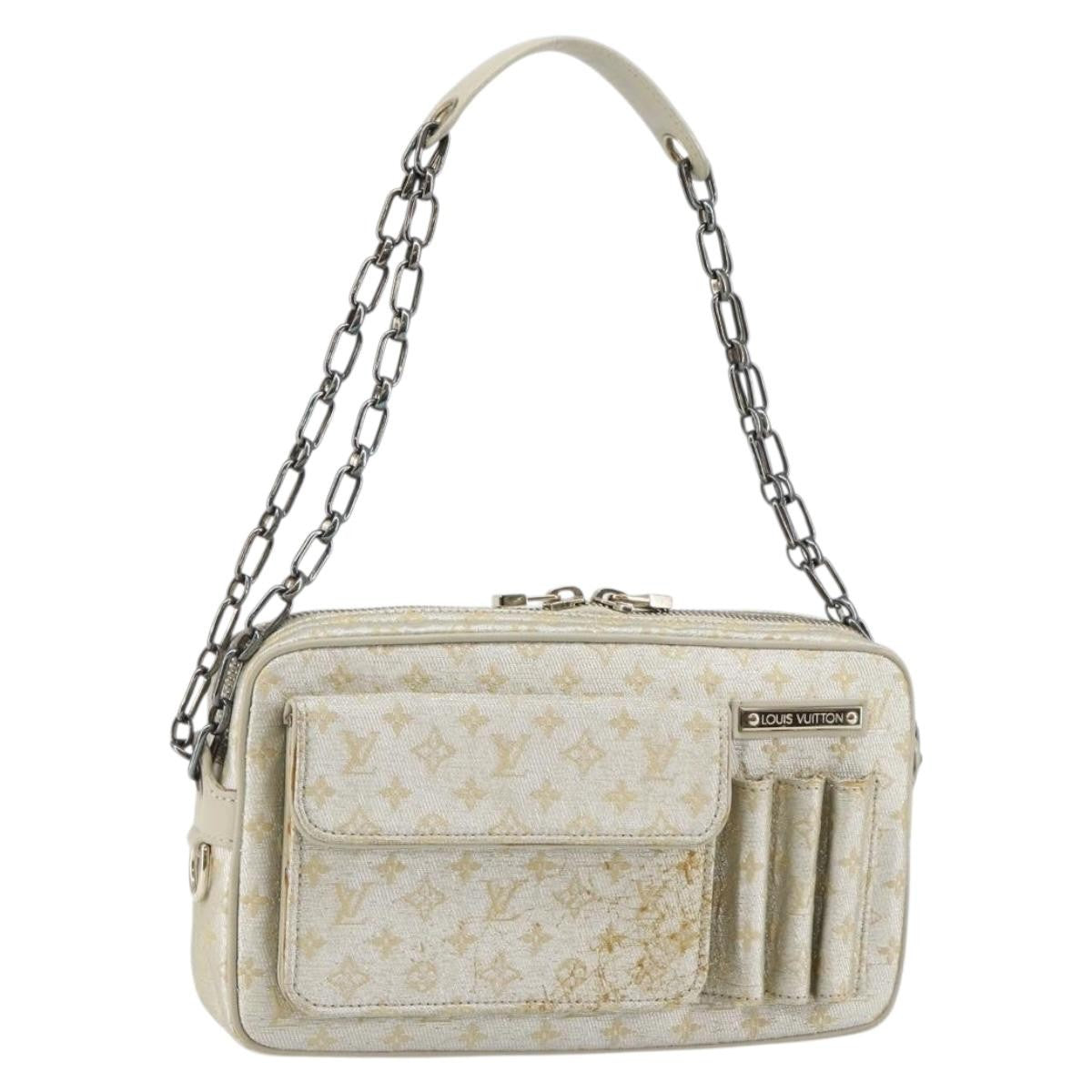 Louis Vuitton McKenna Shoulder Bag Mini Lin, GOLD, CANVAS, Shoulder bag