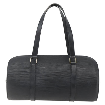 Louis Vuitton Soufflot Handbag Epi Leather, BLACK, LEATHER, Handbag