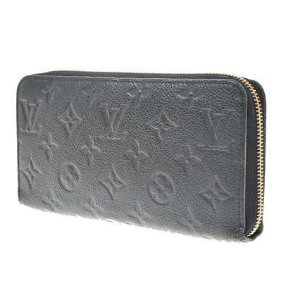 Louis Vuitton Zippy Wallet NM Leather Empreinte, BLACK, LEATHER, Wallets