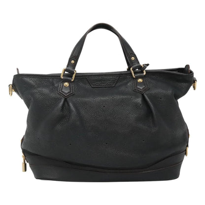 Louis Vuitton Stellar Handbag Mahina Leather, BLACK, LEATHER, Handbag